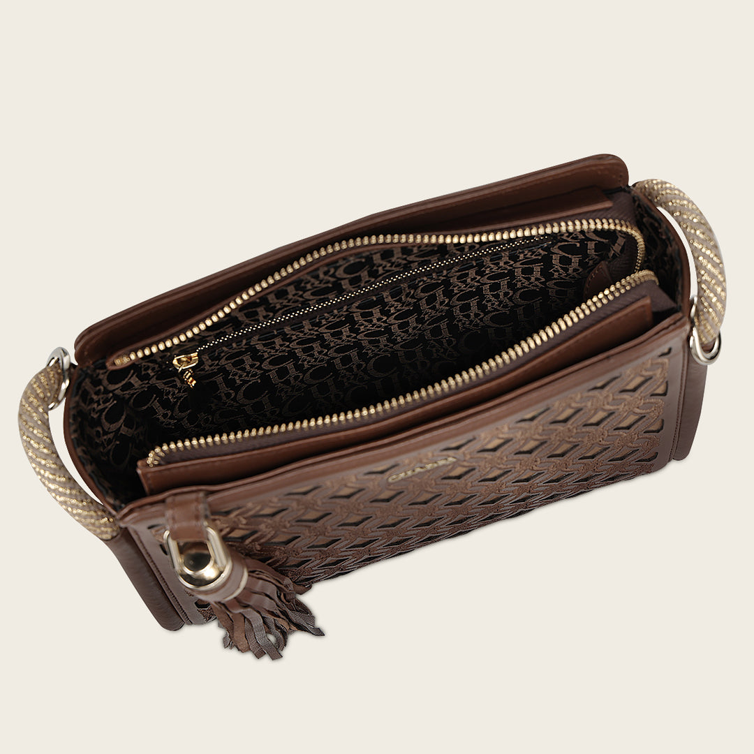 Crossbody en piel genuina para dama