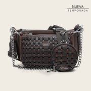 Crossbody en piel genuina para dama