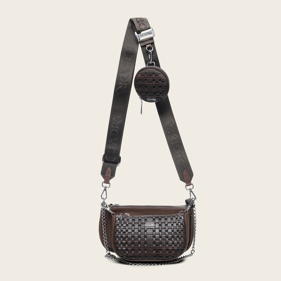 Crossbody en piel genuina para dama