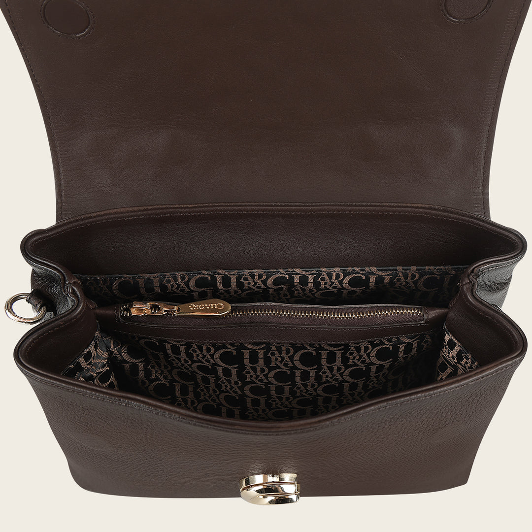 Bolso de mano en piel genuina para dama