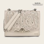 Bolso de hombro en piel genuina para dama