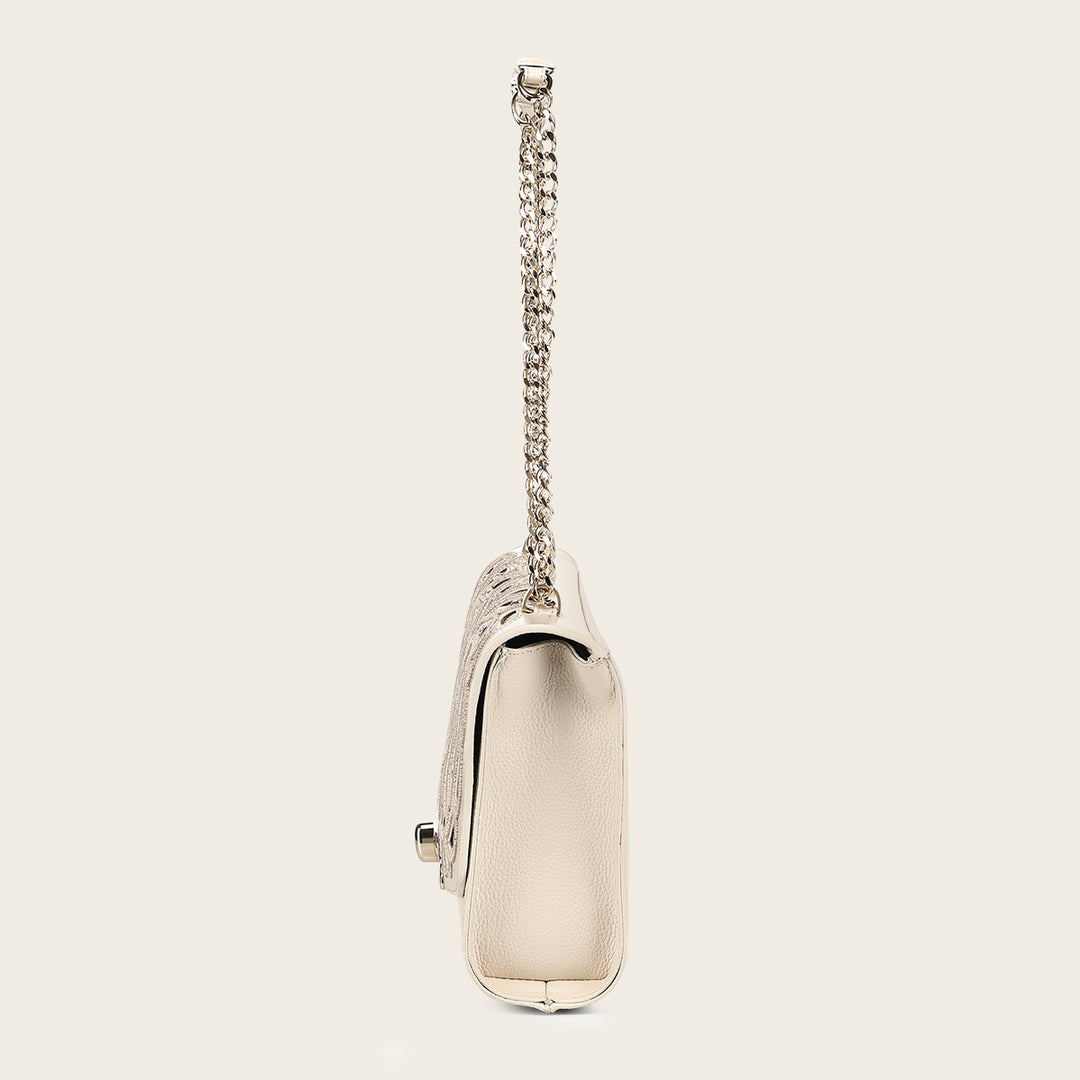 Bolso de hombro en piel genuina para dama