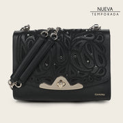 Bolso de hombro en piel genuina para dama