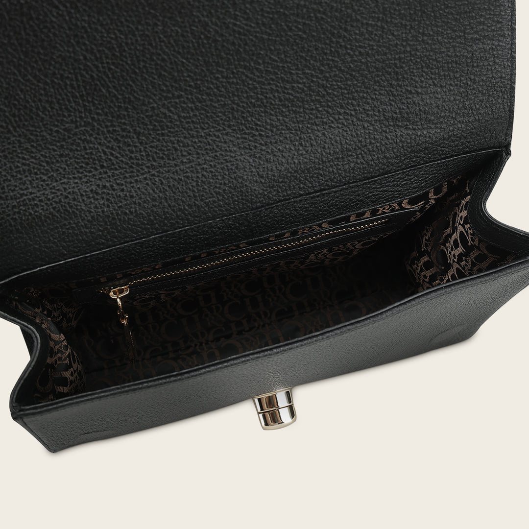 Bolso de hombro en piel genuina para dama