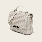 Bolso de mano en piel genuina de cordero para dama