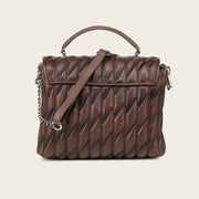 Bolso de mano en piel genuina de cordero para dama