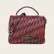 Bolso de hombro en piel genuina de cordero para dama