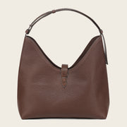 Bolso de hombro en piel genuina de pitón para dama