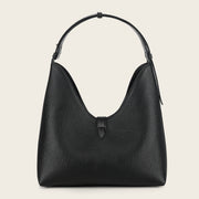 Bolso de hombro en piel genuina de pitón para dama