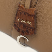 Bolso de mano en piel genuina de alligator para dama
