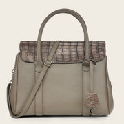 Bolso de mano en piel genuina de niloticus para dama