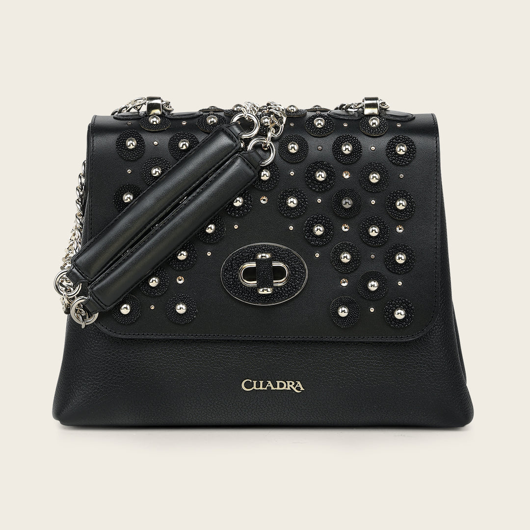 Crossbody en piel genuina de mantarraya para dama