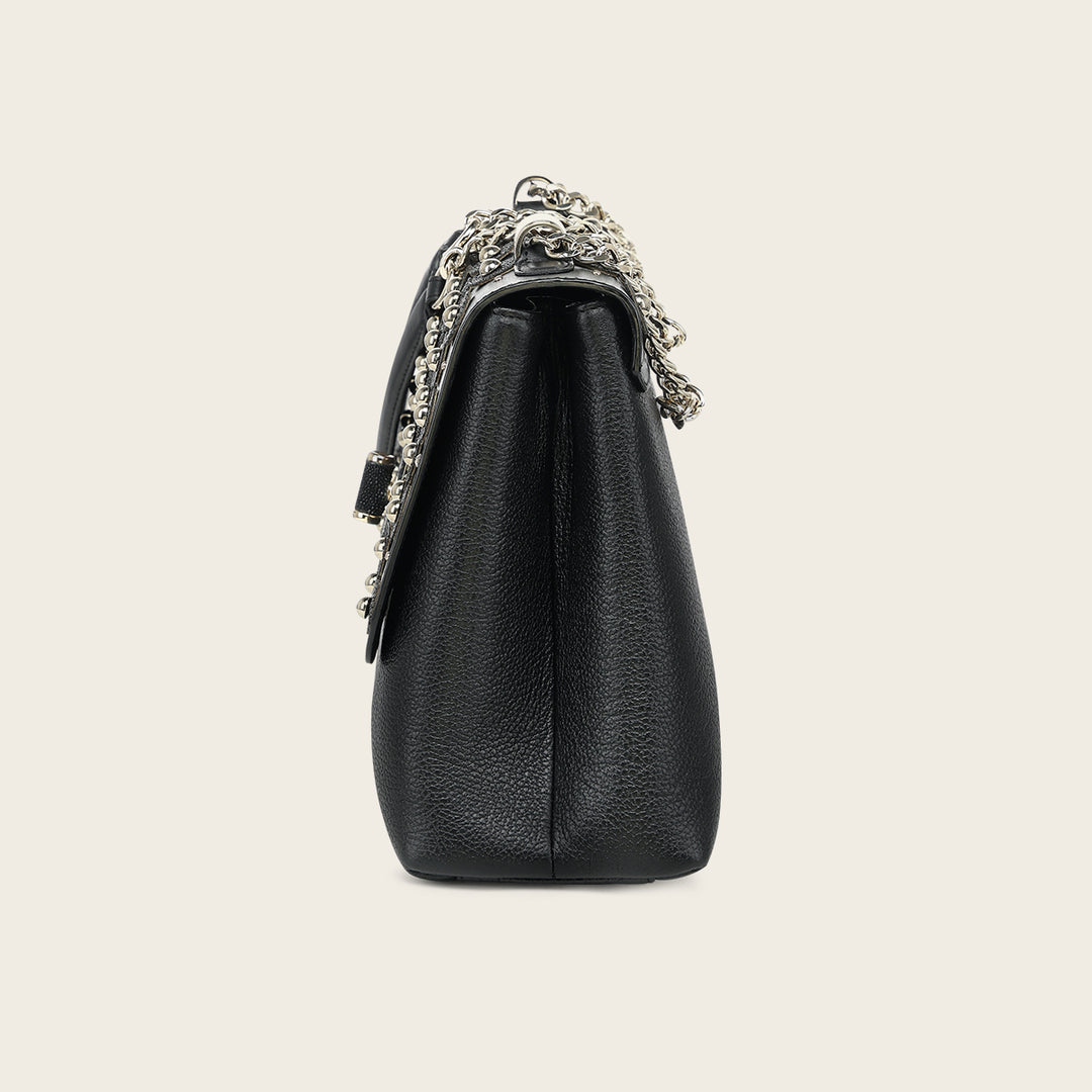 Crossbody en piel genuina de mantarraya para dama