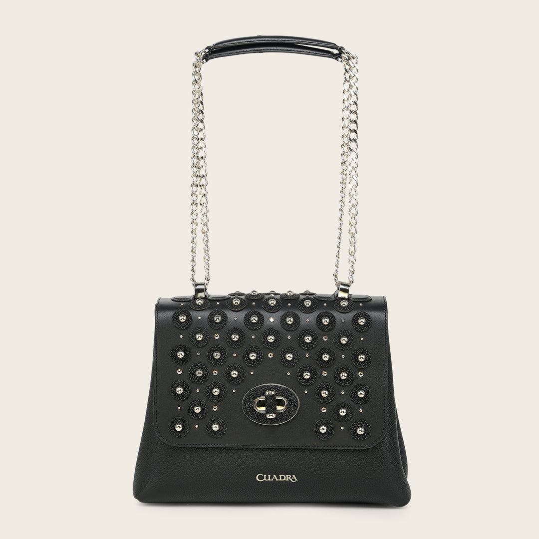 Crossbody en piel genuina de mantarraya para dama