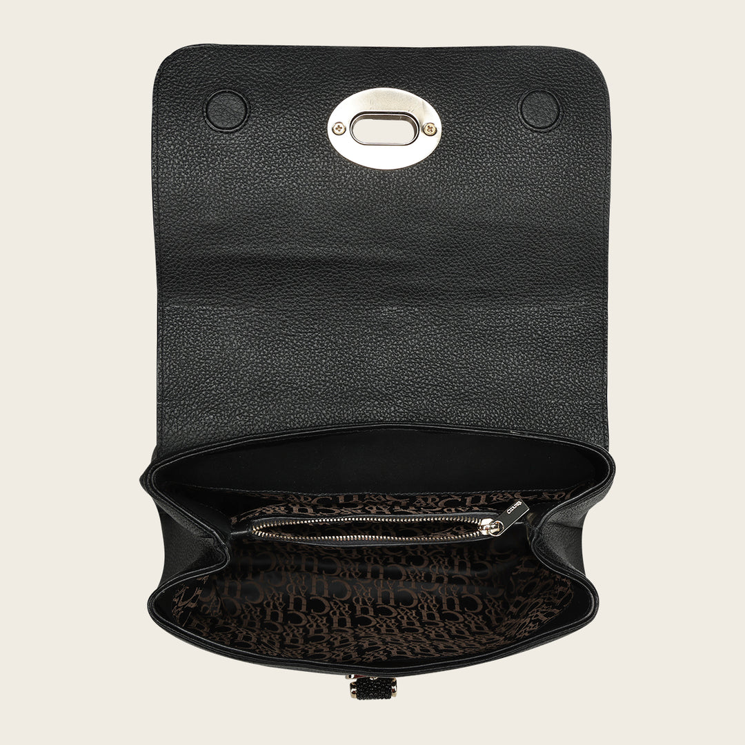Crossbody en piel genuina de mantarraya para dama