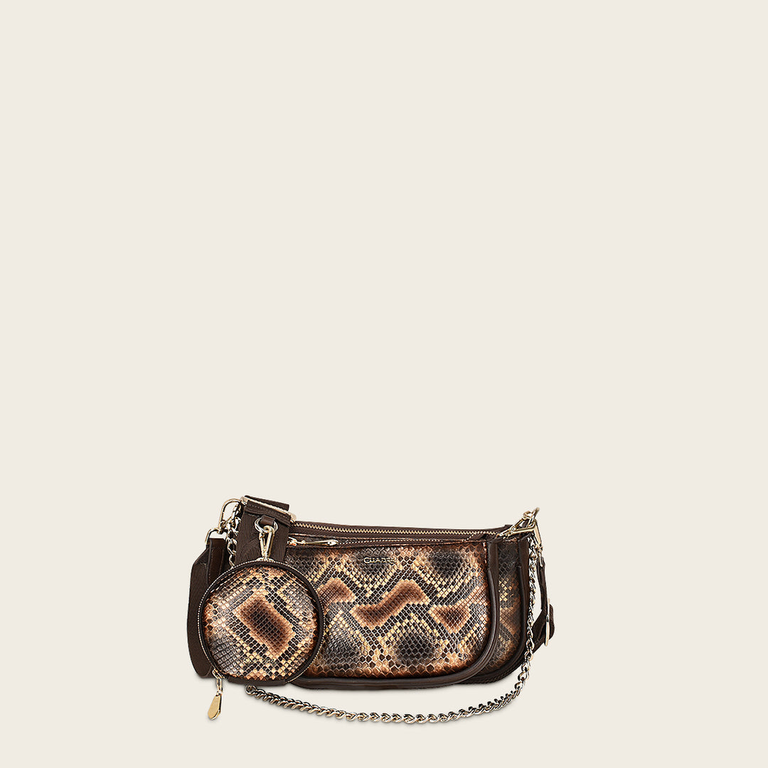 Bolso Crossbody en Piel Genuina de Pitón