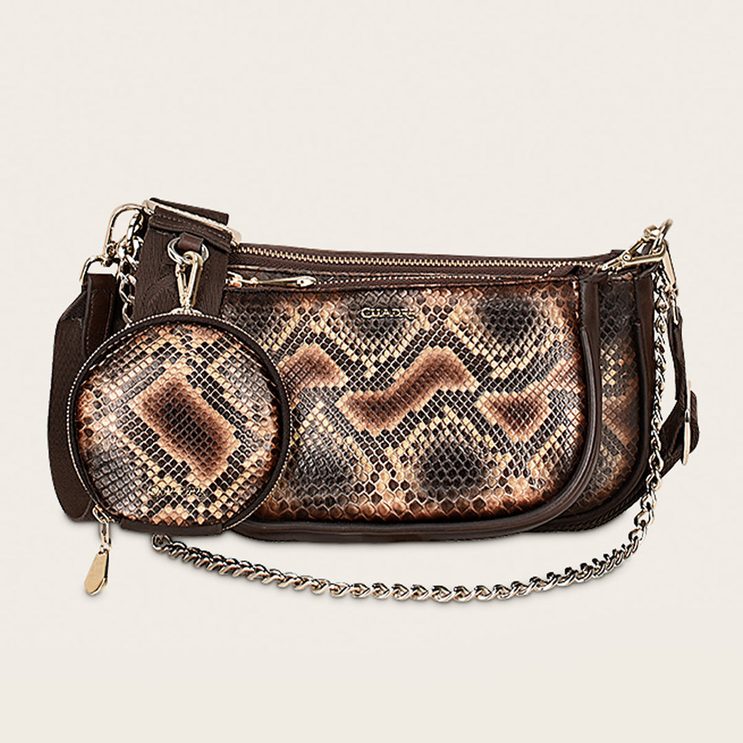 Bolso Crossbody en Piel Genuina de Pitón