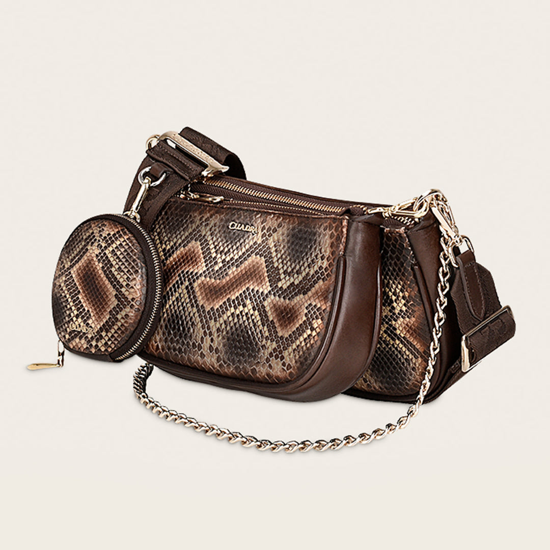 Bolso Crossbody en Piel Genuina de Pitón