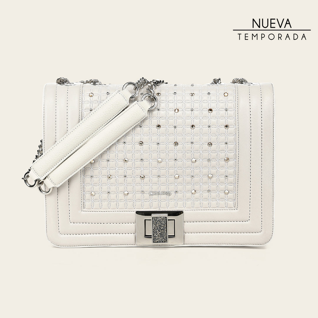 Crossbody en piel genuina de cordero para dama