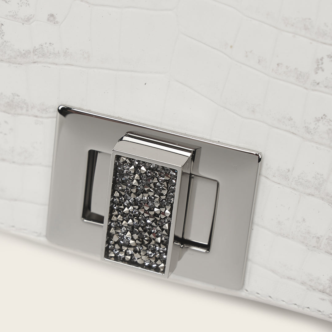 Crossbody full exotic en piel genuina de niloticus para dama