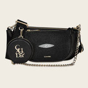 Crossbody en piel genuina de mantarraya para dama Bolsos y Maletas 