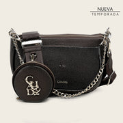 Crossbody en piel genuina de mantarraya para dama
