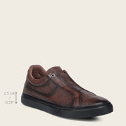 Tenis en piel genuina de venado para caballero Tenis 