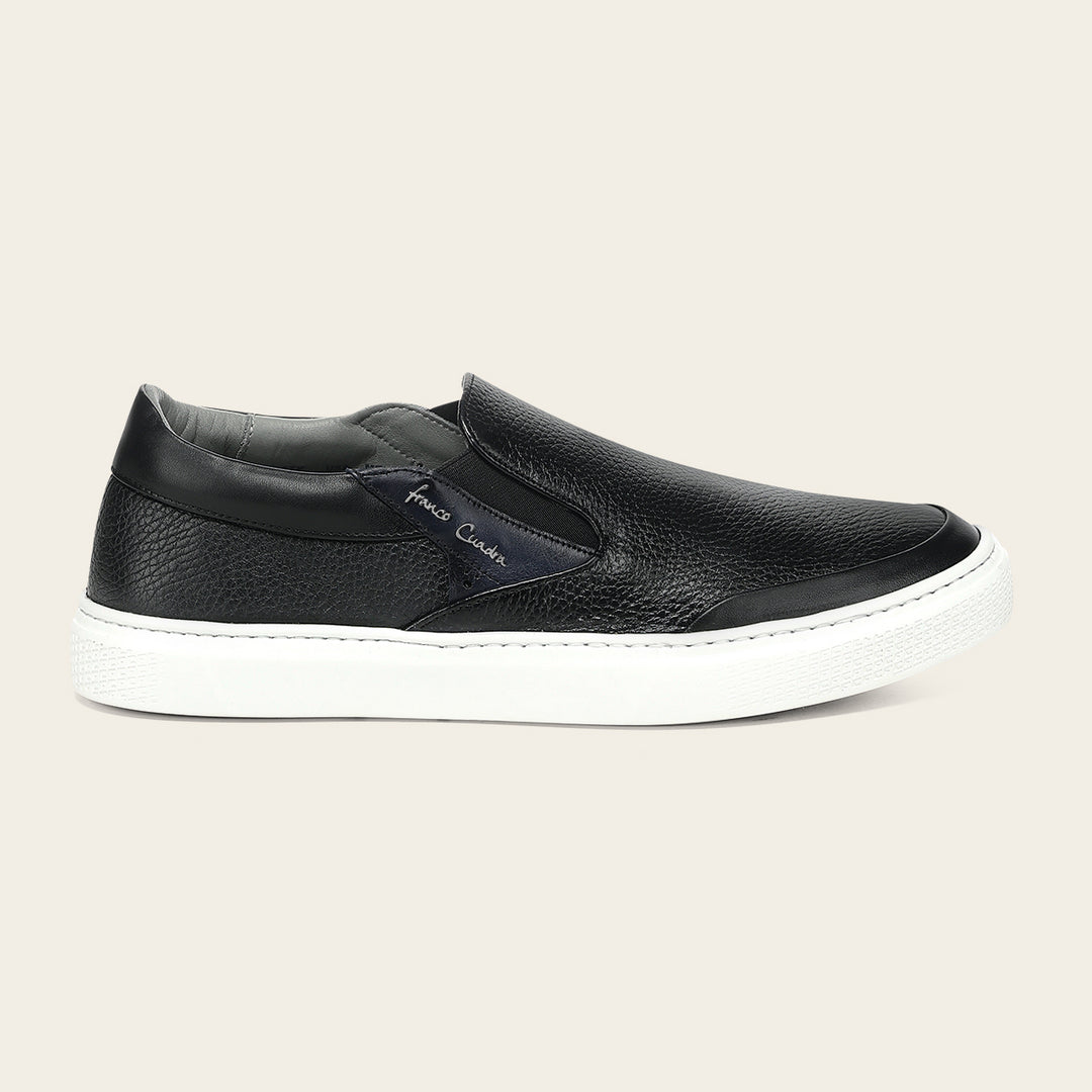 Tenis en piel genuina de venado para caballero