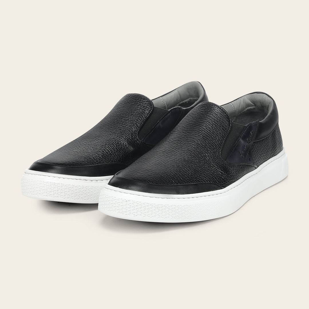Tenis en piel genuina de venado para caballero