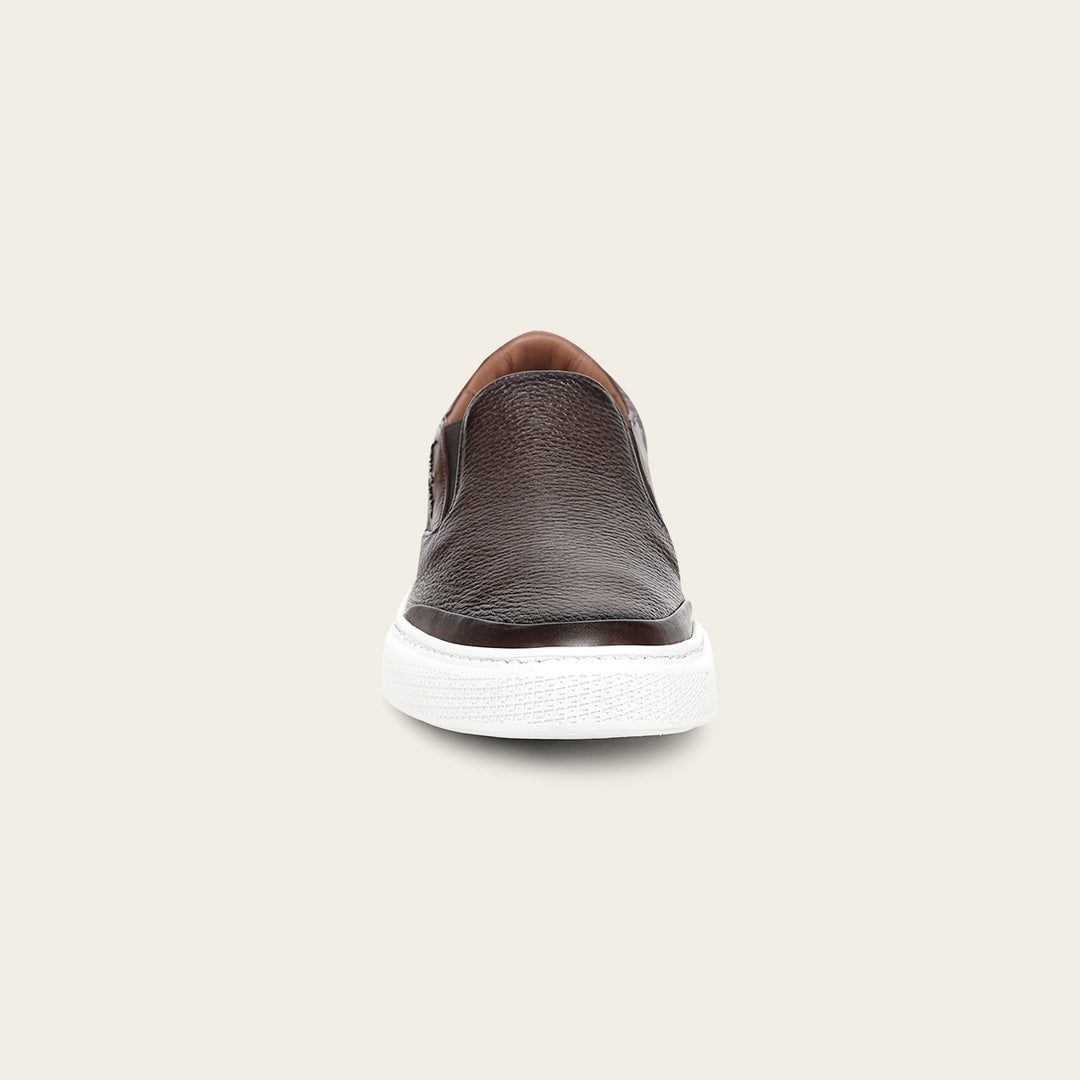 Tenis en piel genuina de venado para caballero