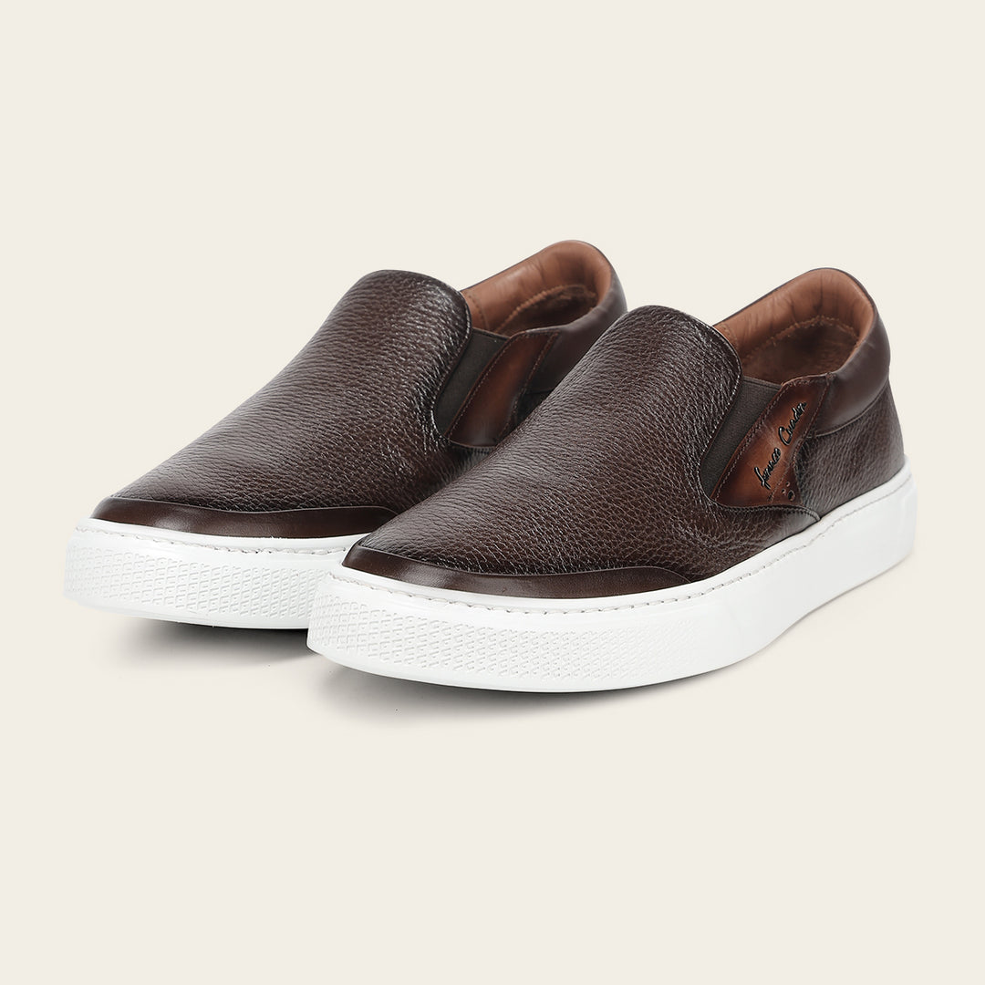 Tenis en piel genuina de venado para caballero