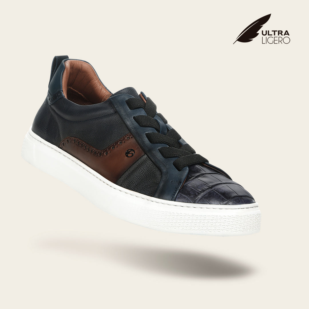 Tenis en piel genuina de niloticus para caballero