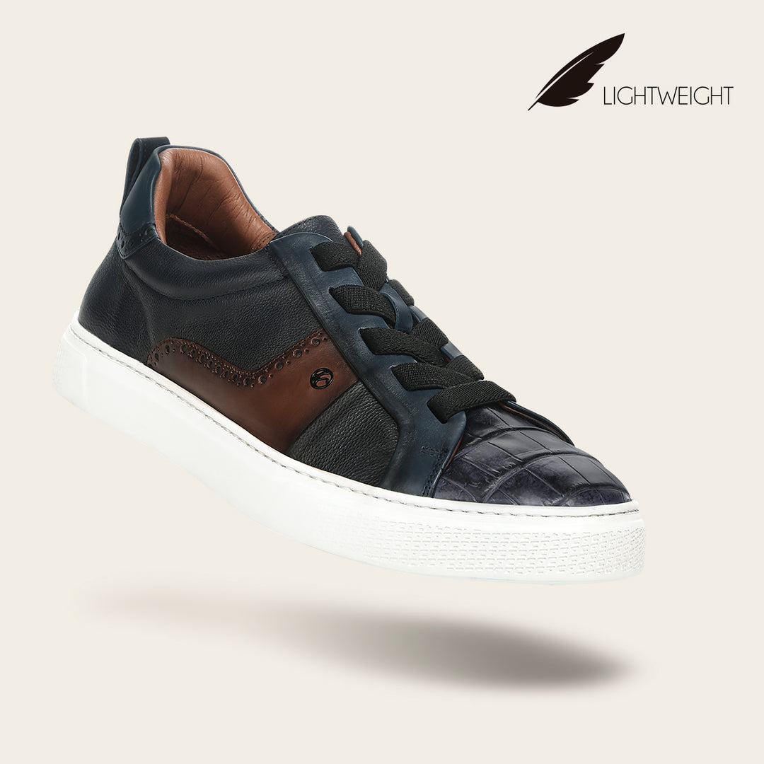 Tenis en piel genuina de niloticus para caballero