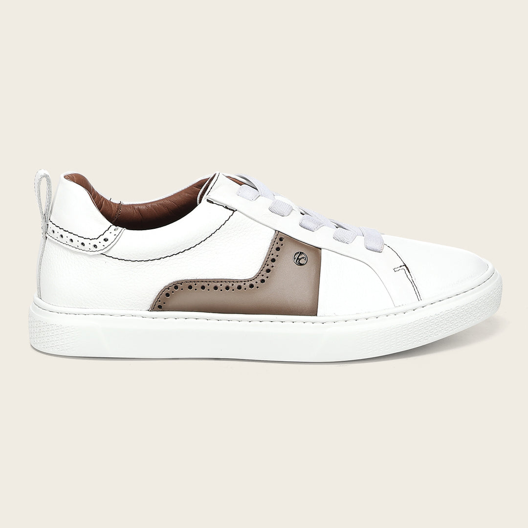 Tenis en piel genuina para caballero