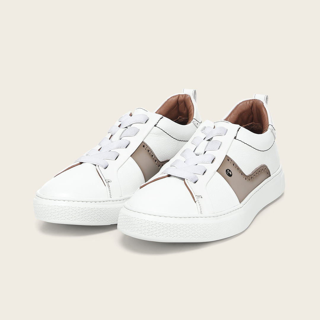 Tenis en piel genuina para caballero