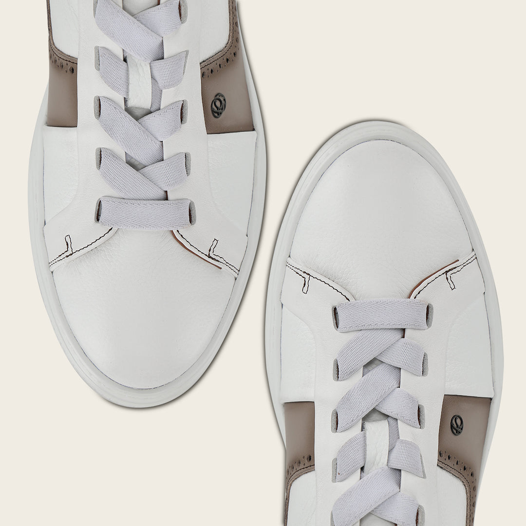 Tenis en piel genuina para caballero
