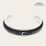 Pulsera en piel genuina de lizard para caballero