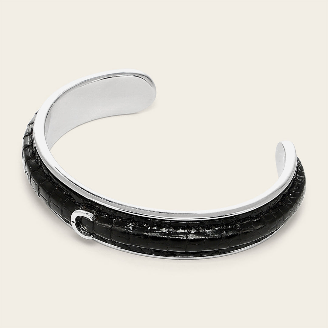 Pulsera en piel genuina de lizard para caballero