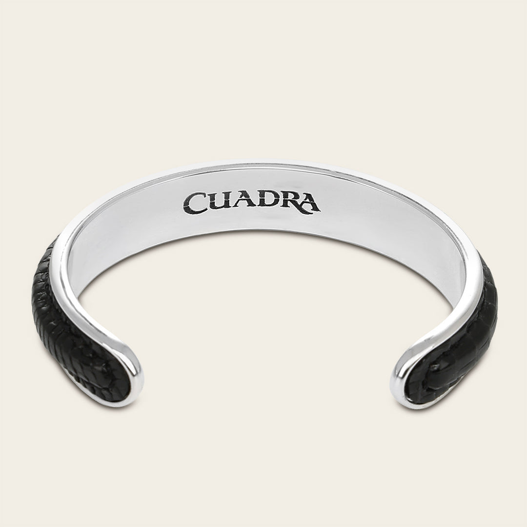 Pulsera en piel genuina de lizard para caballero