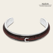 Pulsera en piel genuina de lizard para caballero