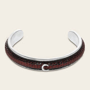 Pulsera en piel genuina de lizard para caballero