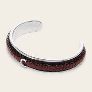 Pulsera en piel genuina de lizard para caballero