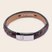 Pulsera en piel de cocodrilo Joyería 