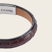 Pulsera en piel de cocodrilo Joyería 