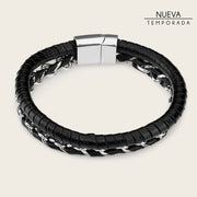 Pulsera en piel genuina para caballero Joyería 
