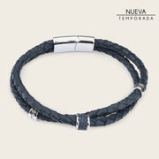 Pulsera en piel genuina para caballero Joyería 