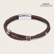 Pulsera en piel genuina para caballero Joyería 