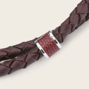 Pulsera en piel genuina para caballero Joyería 