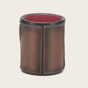 Juego de cubilete en piel genuina de alligator Joyería 