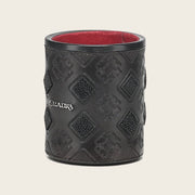 Juego de cubilete en piel genuina de mantarraya Joyería 